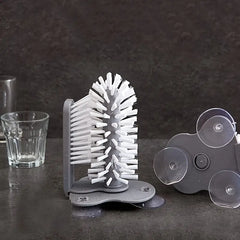Bottle Cleaning Brush with Double Rotating Bristles