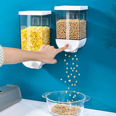 Plastic Wall-Mounted Grain Storage Container Box